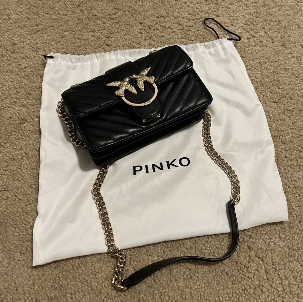 SOLD Pinko Mini Love Bag One Chevron